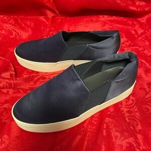 Women's Navy Slip-On Sneakers